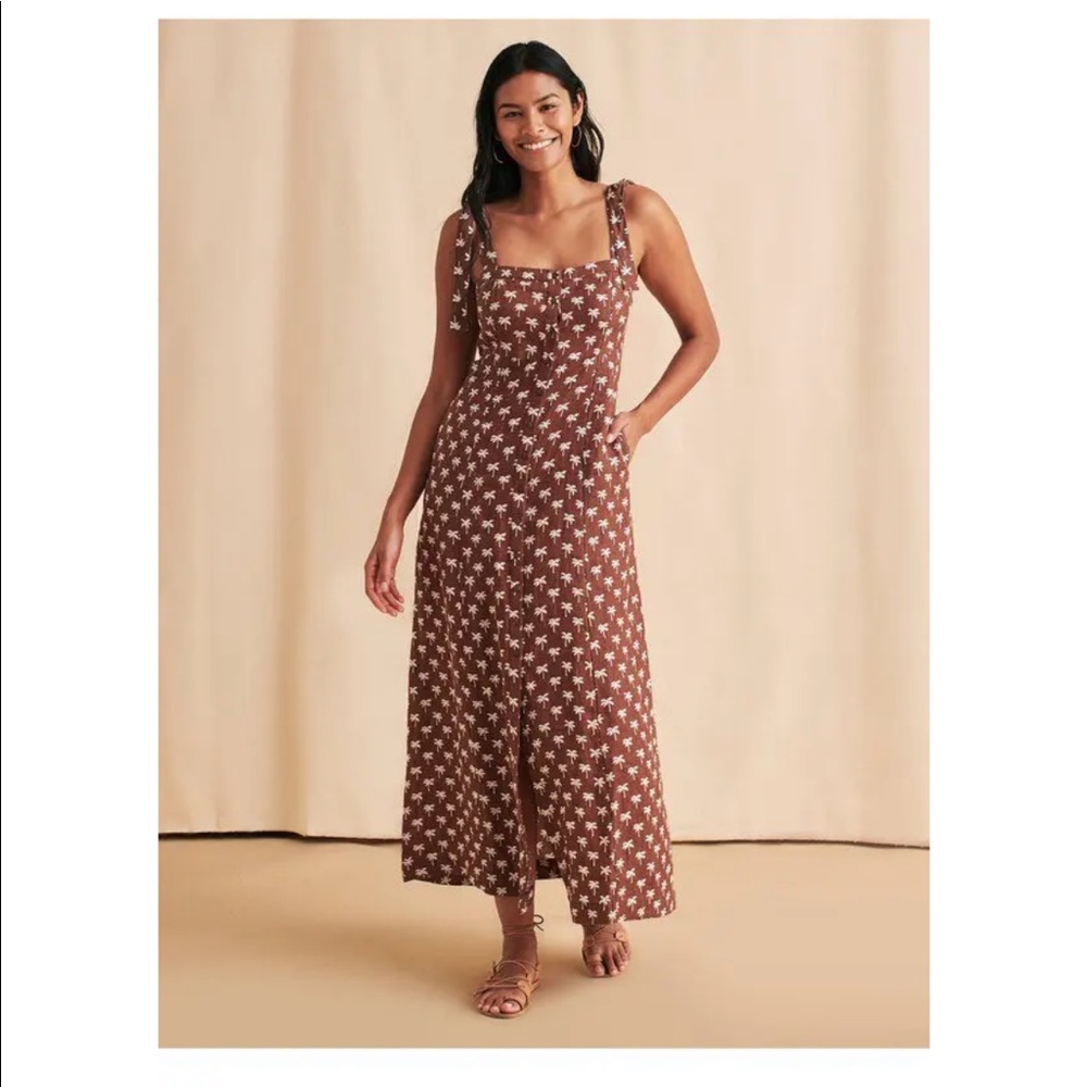 FAHERTY  Kendall Dress - Mini Palms - Size M